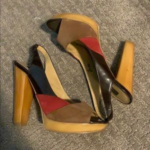 Steve Madden Luxe Block Heel Shoe - 7.5M